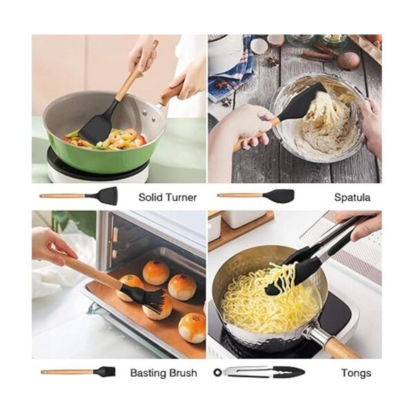 LIANYU Juego de 38 utensilios de cocina de cocina con