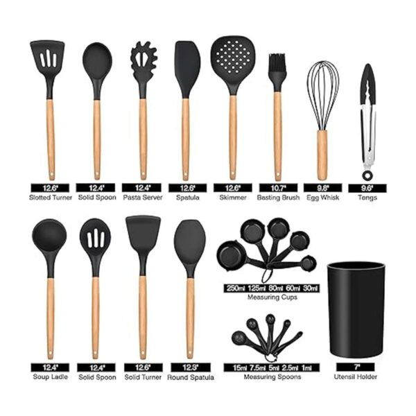 LIANYU Juego de 38 utensilios de cocina de cocina con