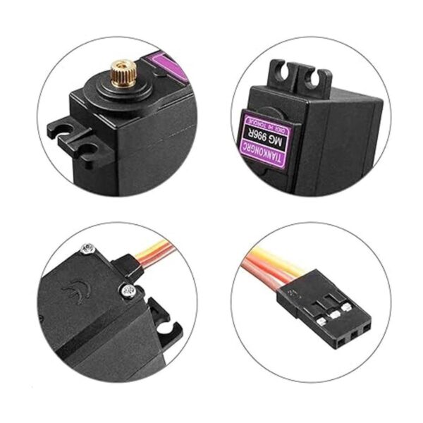 ETMall Servomotor MG996R Servomotor de engranaje de