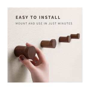 NAUMOO Ganchos de pared de madera natural paquete de 4_5