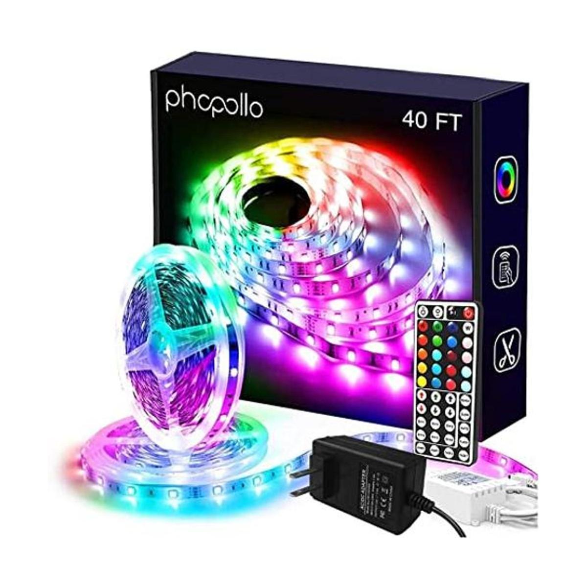 PHOPOLLO Luces LED de 40 pies para dormitorio kit de