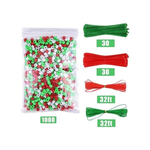 Livder Kit de adornos de cuentas de Navidad incluye 1000