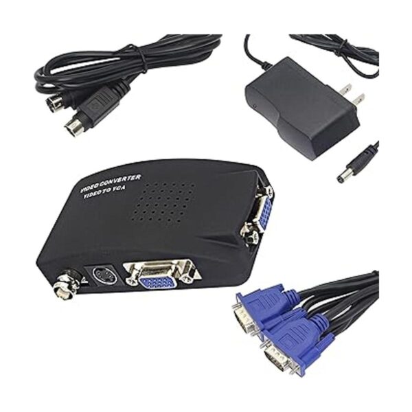 BNC a VGA S Video VGA a VGA Convertidor de CCTV Cámara PC_5