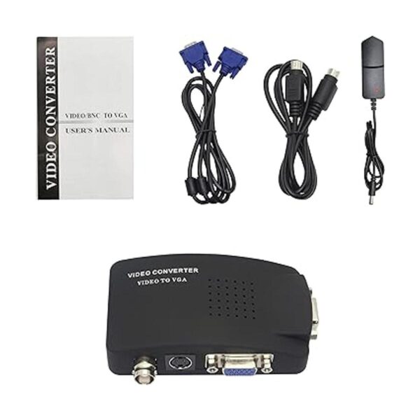 BNC a VGA S Video VGA a VGA Convertidor de CCTV Cámara PC_6
