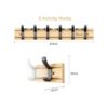 Anjuer Coat Hanger Clothes Rack 6 Active Hooks Heavy Duty
