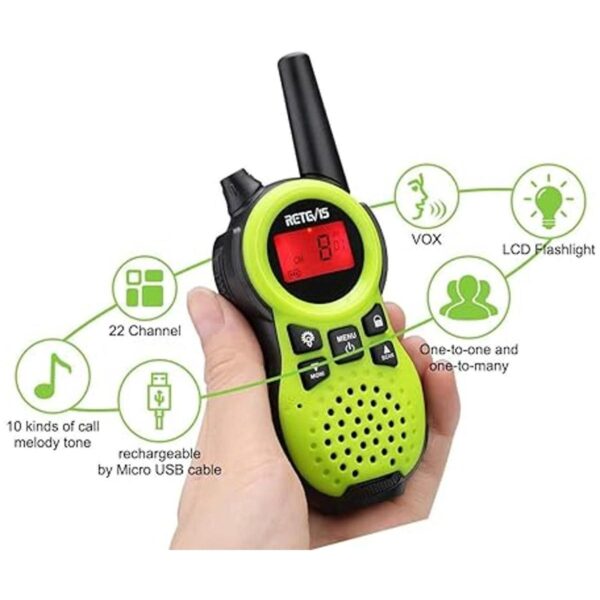 Retevis RT38 Walkie Talkies para niños 22 canales Walkie_2