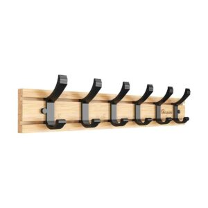 Anjuer Coat Hanger Clothes Rack 6 Active Hooks Heavy Duty