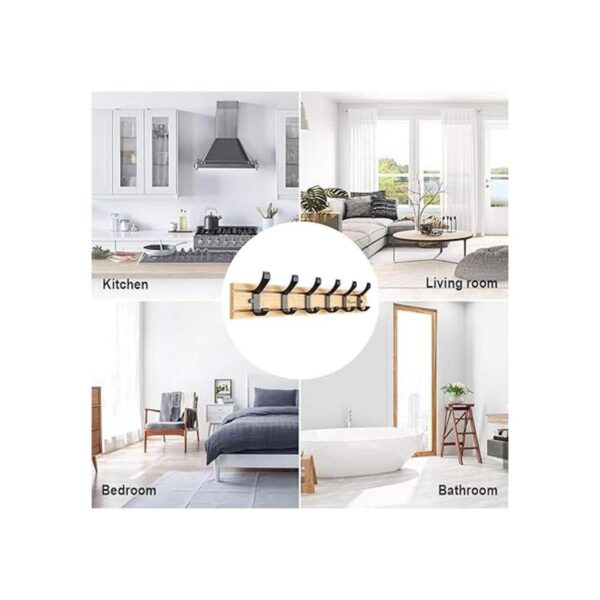 Anjuer Coat Hanger Clothes Rack 6 Active Hooks Heavy Duty