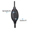 Retevis RT22 Walkie Talkie Audífonos con micrófono de 2_4