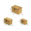 FEILANDUO Cestas de estante con tapa juego de 3 cajas de_2