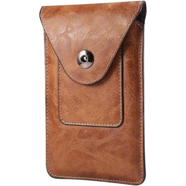Funda de piel para teléfono móvil con clip para cinturón_2