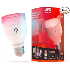 LIFX Color 1100 lúmenes A19 E26 paquete de 4_1