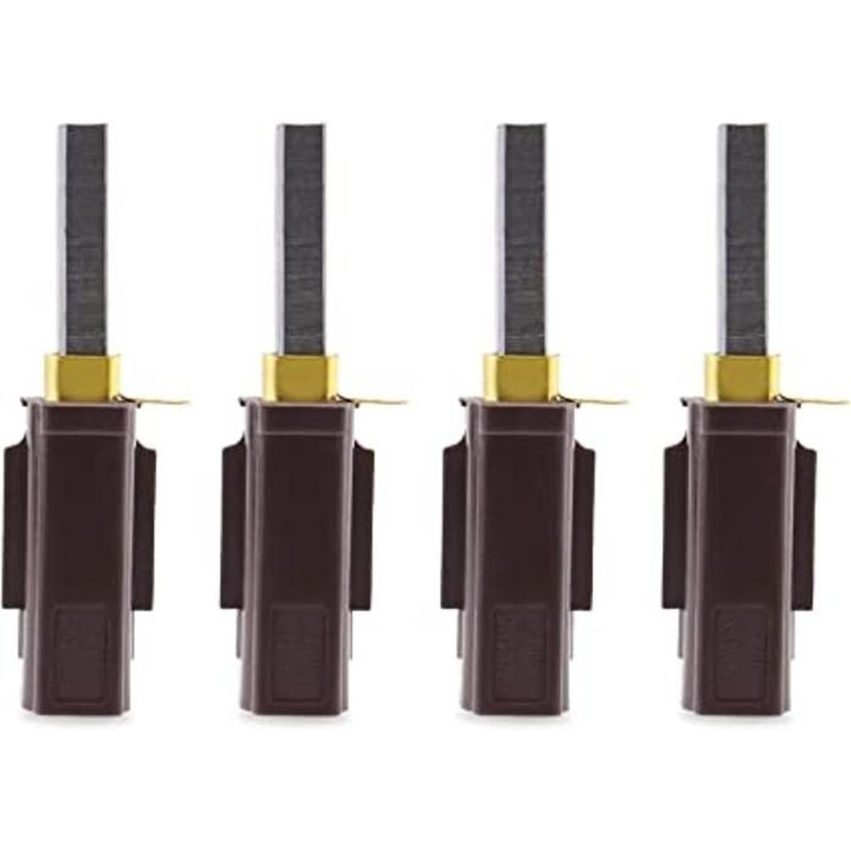 Juego de 4 cepillos de carbono para aspiradora soporte de