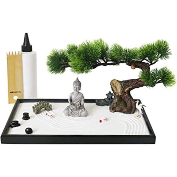 Meditación de mesa japonesa Zen Garden Gift Mesa_1