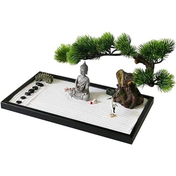 Meditación de mesa japonesa Zen Garden Gift Mesa_2