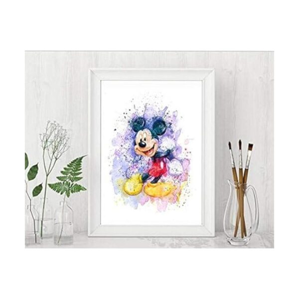 Mickey Mouse Juego de 8 impresiones de acuarela sin_2