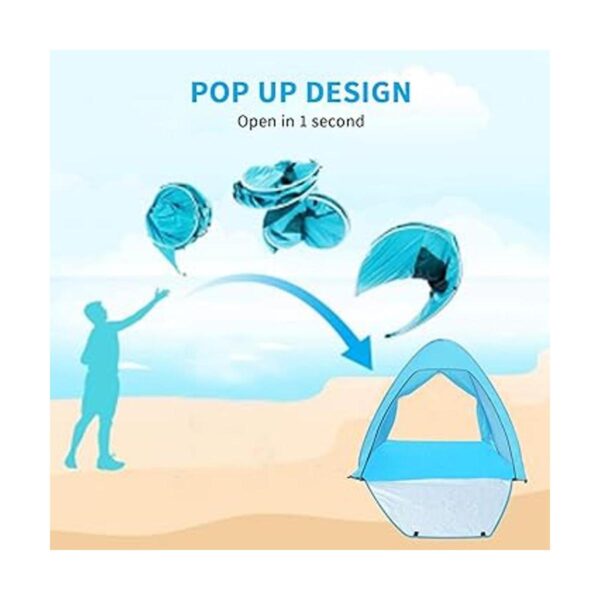 Kratax Tienda de campaña de playa desplegable para 12_2