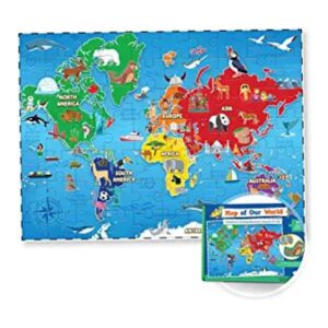 Rompecabezas de mapas mundiales para niños 75 piezas_1