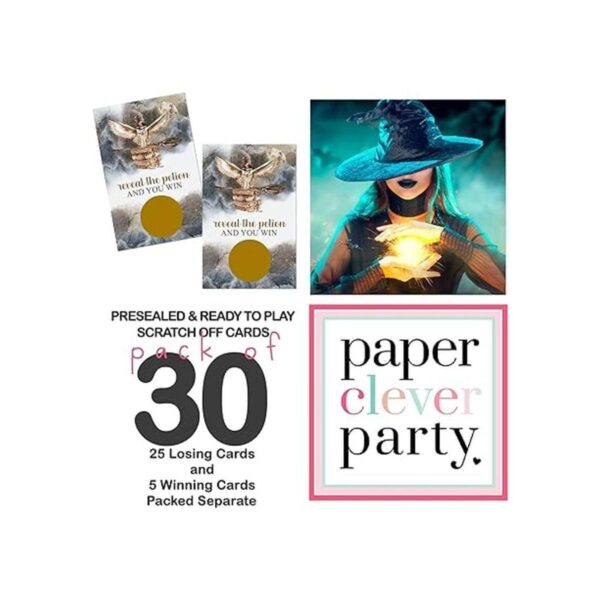 Magic Wizard Juego de 30 tarjetas de juego para raspar de_6