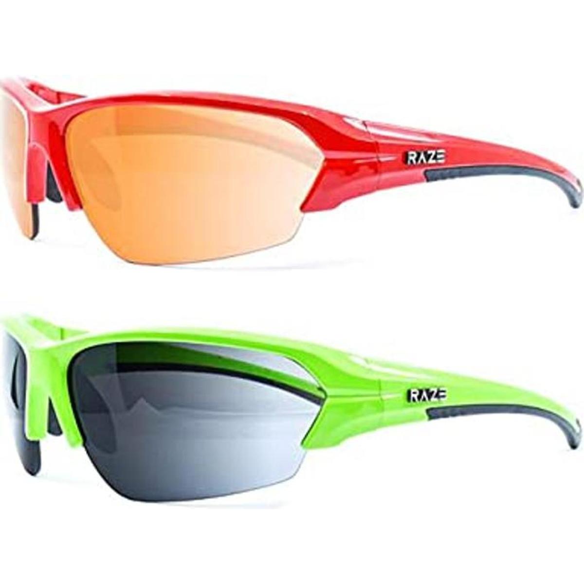 Raze XDrive Gafas de sol 2 pares montura roja lente