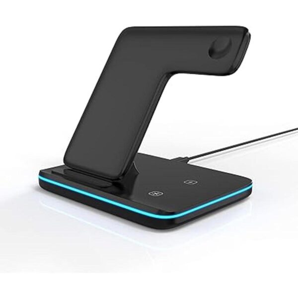 Omni Dock QI estación de carga inalámbrica negro soporte_2