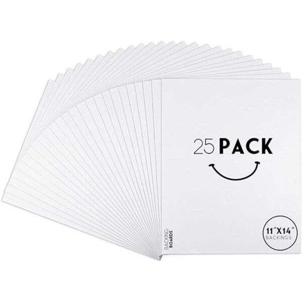 Golden State Art Paquete de 25 tableros de respaldo