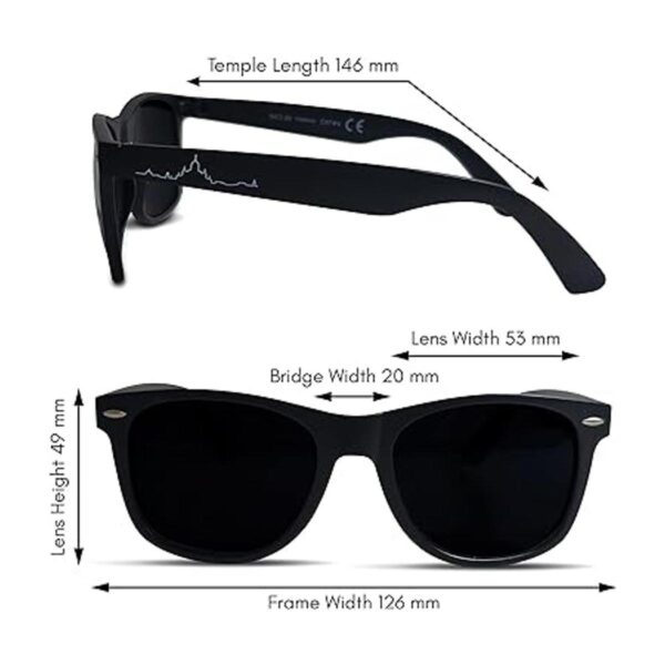 Gafas de sol polarizadas Kiva Retro Negro mate_3
