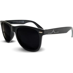 Gafas de sol polarizadas Kiva Retro Negro brillante_1