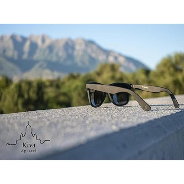 Gafas de sol polarizadas Kiva Retro Negro mate_5