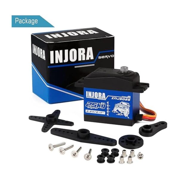 INJORA Servo RC Servo digital de 55.1 lbs de alto par de