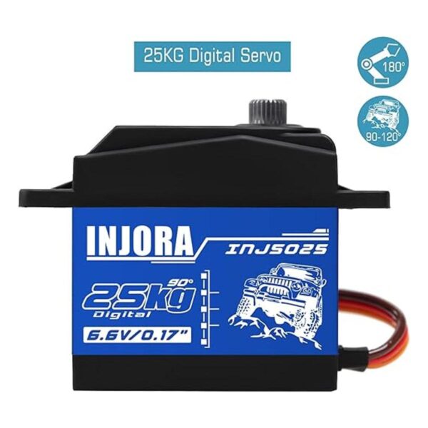 INJORA Servo RC Servo digital de 55.1 lbs de alto par de