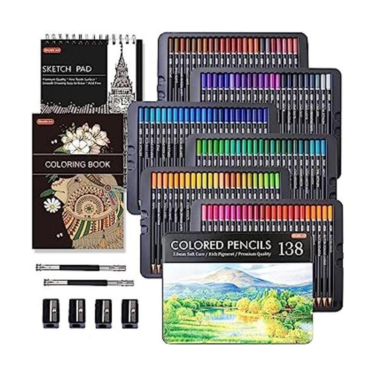 Lápices de colores profesionales de 138 colores juego de