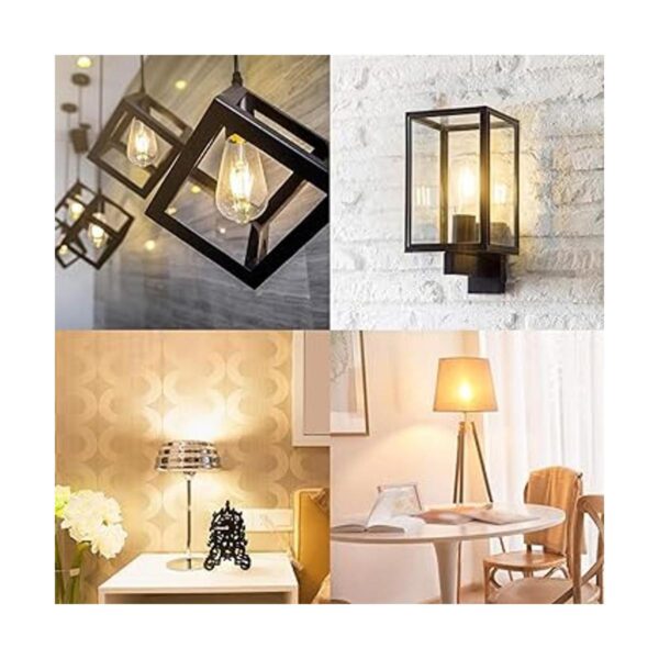 Paquete de 6 bombillas LED Edison regulables de 8 W