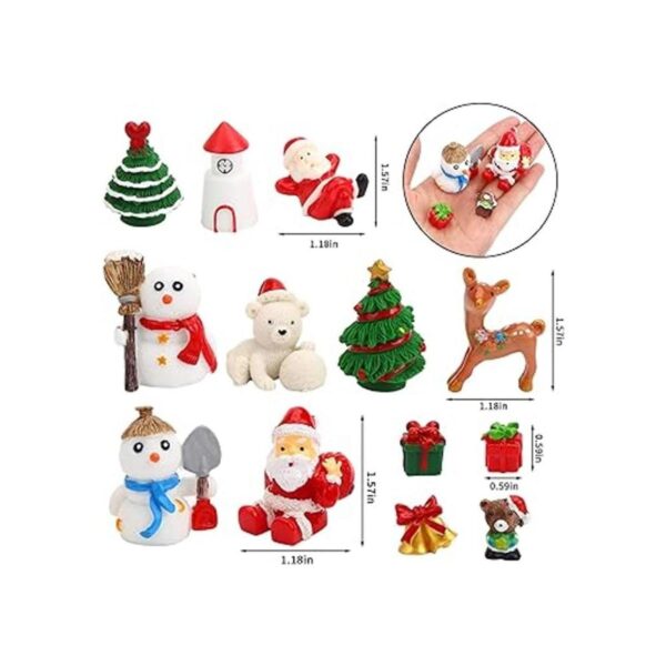 DIYASY Figuras en miniatura de Navidad 30 piezas de mini_2