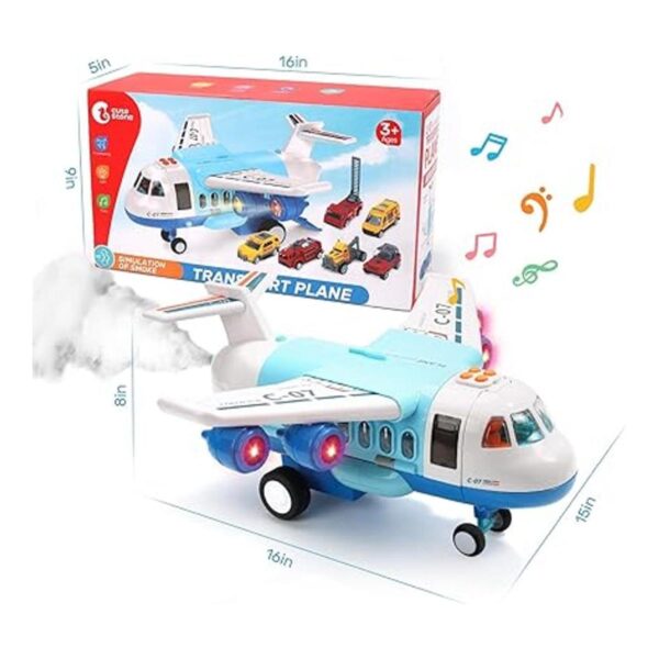 Juguete de avión de juguete con humo sonido y luz avión_5