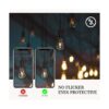 Paquete de 6 bombillas LED Edison regulables de 8 W