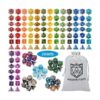 DND Juego de dados 140 piezas dados poliédricos Huuancy_1