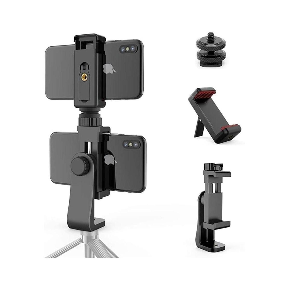 Owine Adaptador universal de doble soporte para trípode
