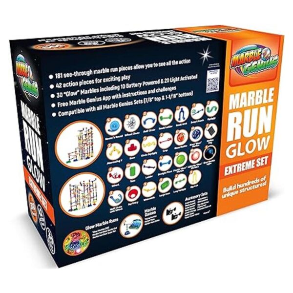 Marble Genius Glow Marble Run Extreme Set 300 piezas_4