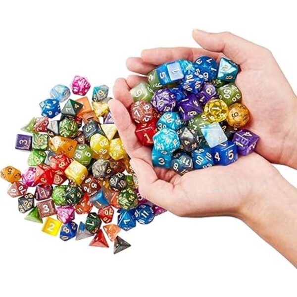 DND Juego de dados 140 piezas dados poliédricos Huuancy_4