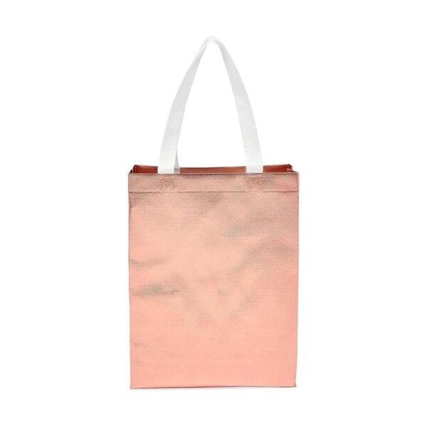 Bolsa reutilizable para compras grande oro rosa 20