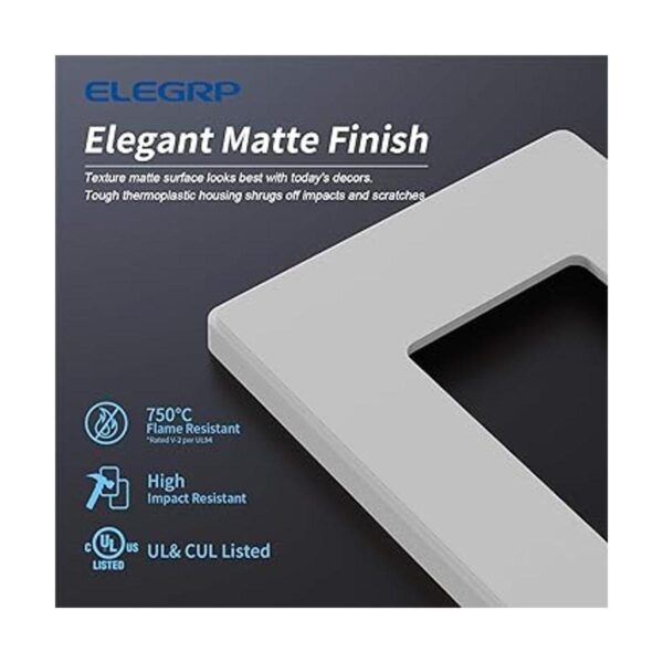 ELEGRP Placas de pared decorativas sin tornillos de 1_2