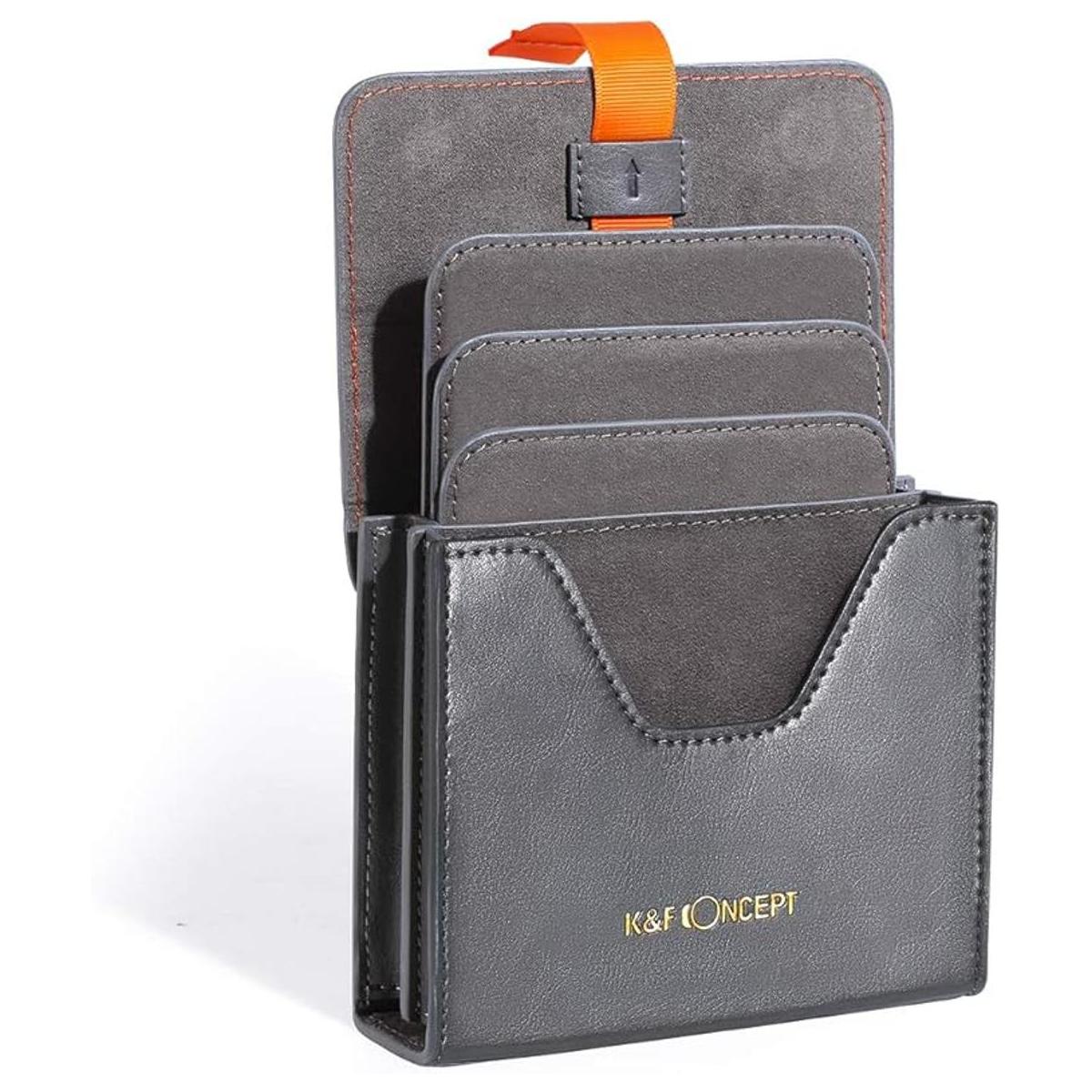 KF Concept Funda para filtro de lente bolsa de cuero