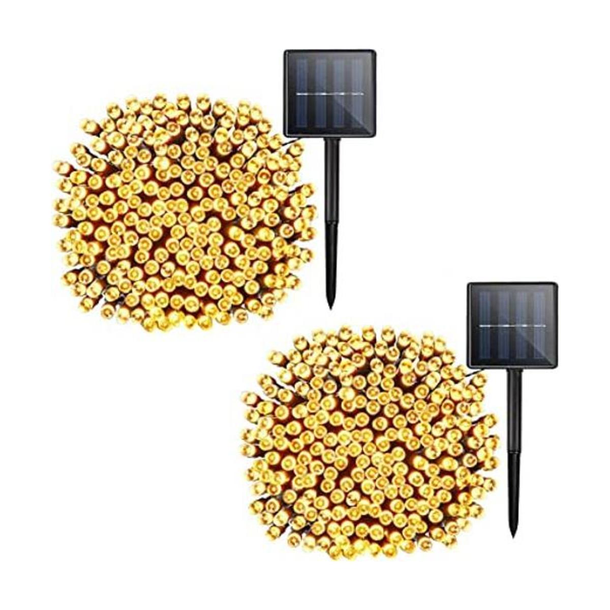 Tira de luces solares de Navidad 2 unidades 72 pies 200