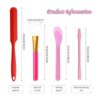 Kit de 12 varillas de silicona para remover brocha de