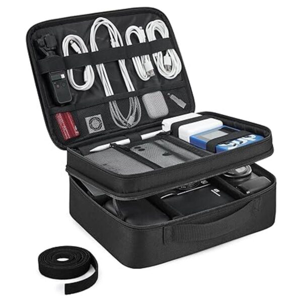 BAGSMART Organizador electrónico bolsa grande para cables_1