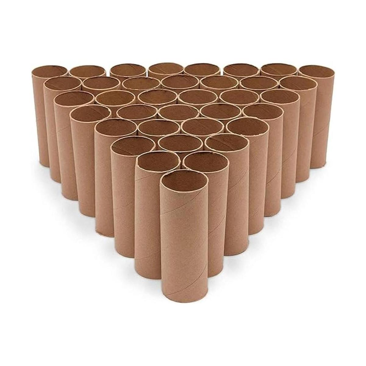 Tubos de cartón marrón para manualidades rollo de papel