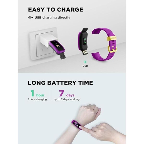 BIGGERFIVE Vigor Reloj rastreador de fitness para niños