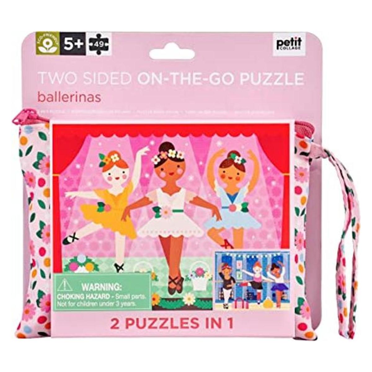 Petit Collage Bailarina de dos caras OnTheGo Puzzle 100