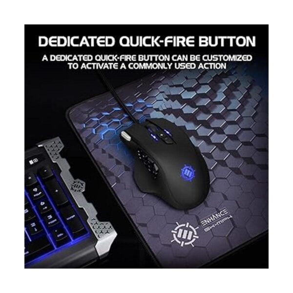 ENHANCE Theorem 2 MMO Gaming Mouse con 13 botones_5